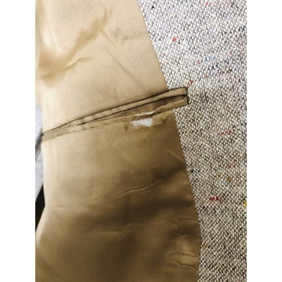 Men's KUPP Kuppenheimer Brown Tweed Sport Coat Jacket Size 32 Length - Picture 8 of 11